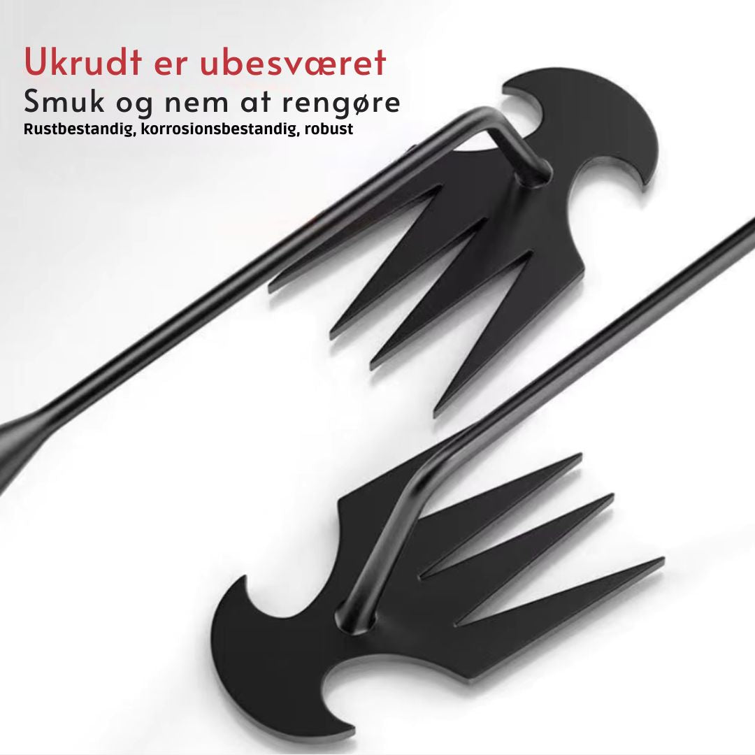 RootRake™ – Outil de désherbage multifonction à 4 dents