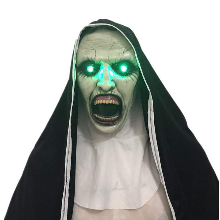 HorrorFace™ Maschera di Halloween Realistica | Lattice Morbido | Bocca Mobile | Traspirante &amp; Fatta a Mano