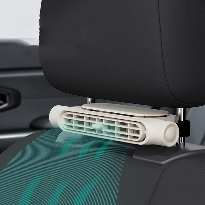 Ventilatore di raffreddamento per auto USB a 3 velocità con supporto per poggiatesta – AutoBreeze