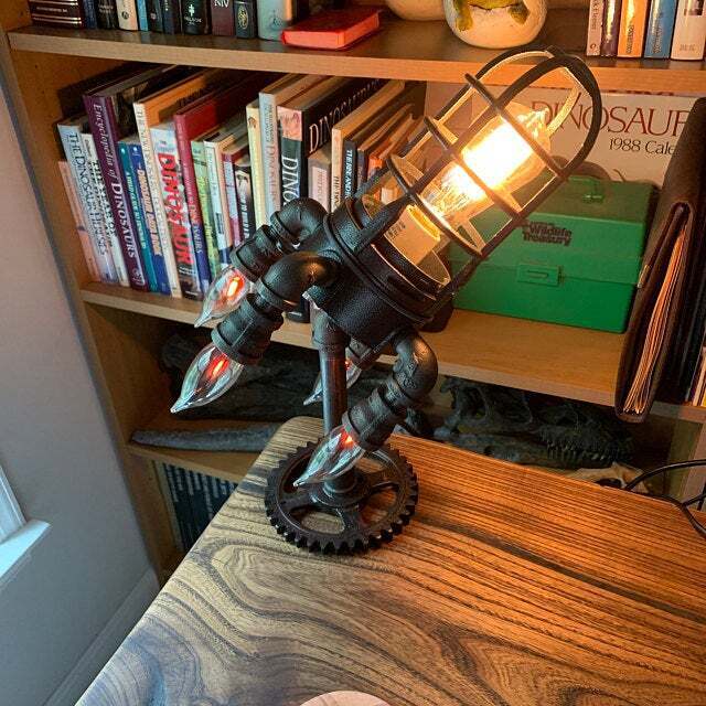 RaketenGlühen™ Lampada a Razzo Steampunk
