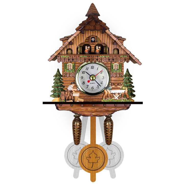 Orologio a cucù in legno TimberTock™ Incantevole Bosco