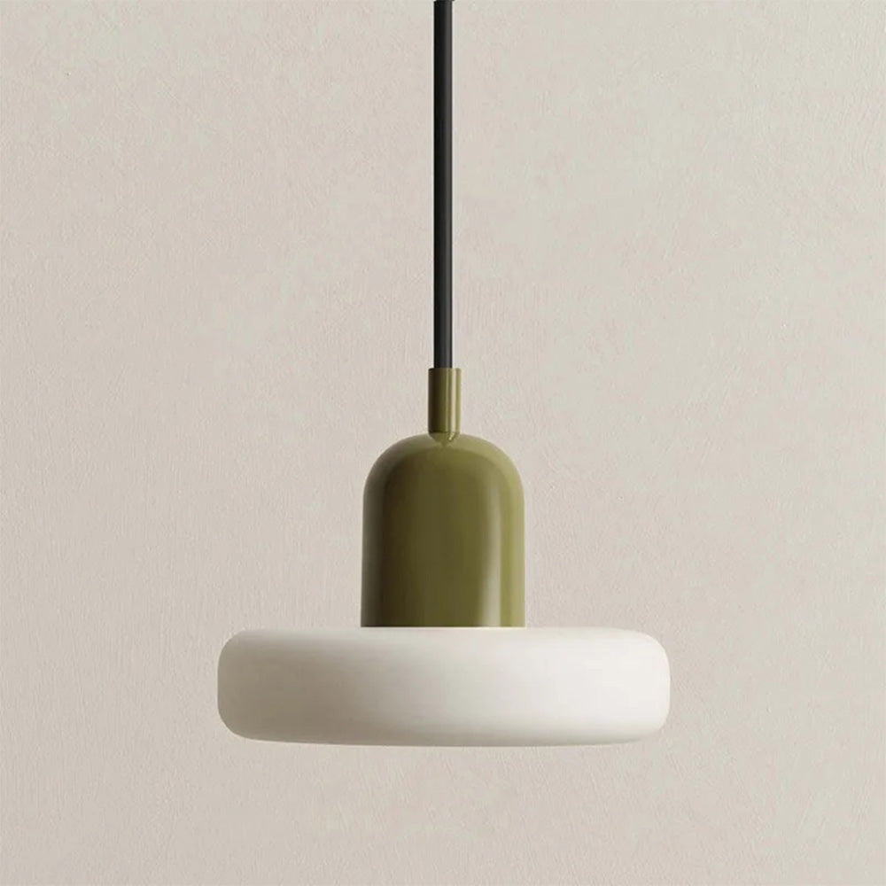 MorandiGlow: Lampada a sospensione minimalista in vetro e metallo in stile scandinavo – per sala da pranzo e soggiorno