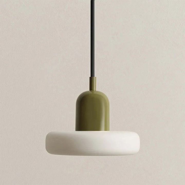 MorandiGlow: Lampada a sospensione minimalista in vetro e metallo in stile scandinavo – per sala da pranzo e soggiorno