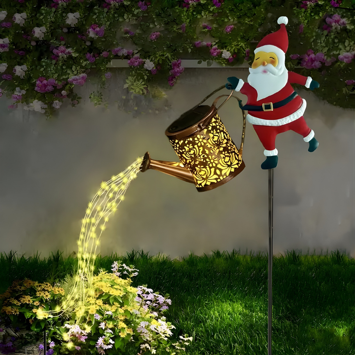 NoelPour™ – Lampe de Jardin à Panneaux Solaires de Père Noël