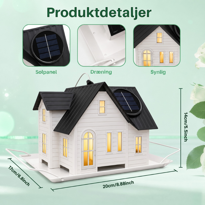 GlowPerch™ – Mangeoire à oiseaux solaire avec LED