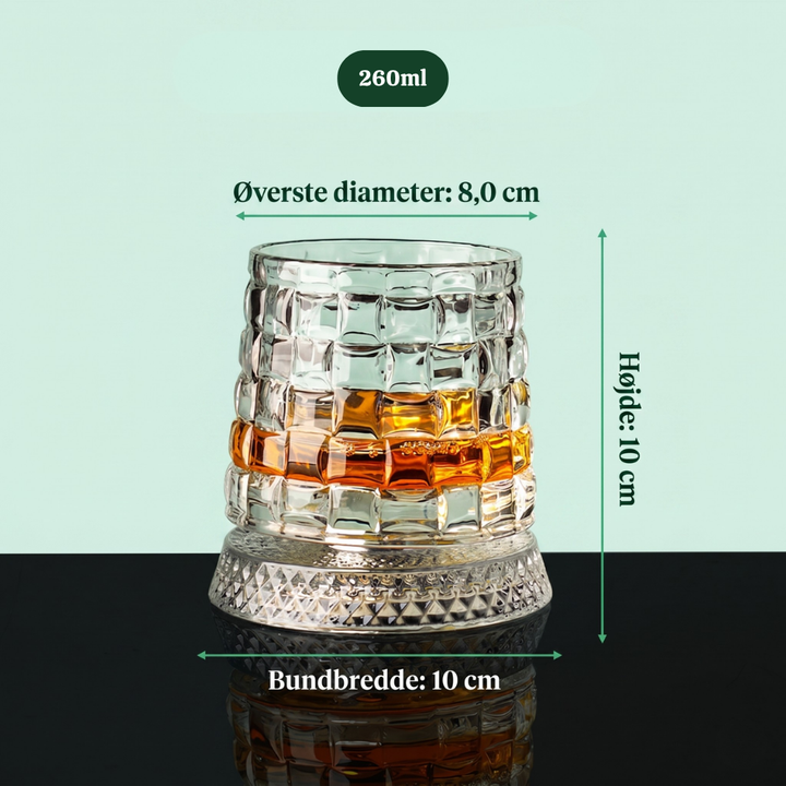 SwirlSip™ – Bicchiere da whisky in cristallo rotante 360° Premium