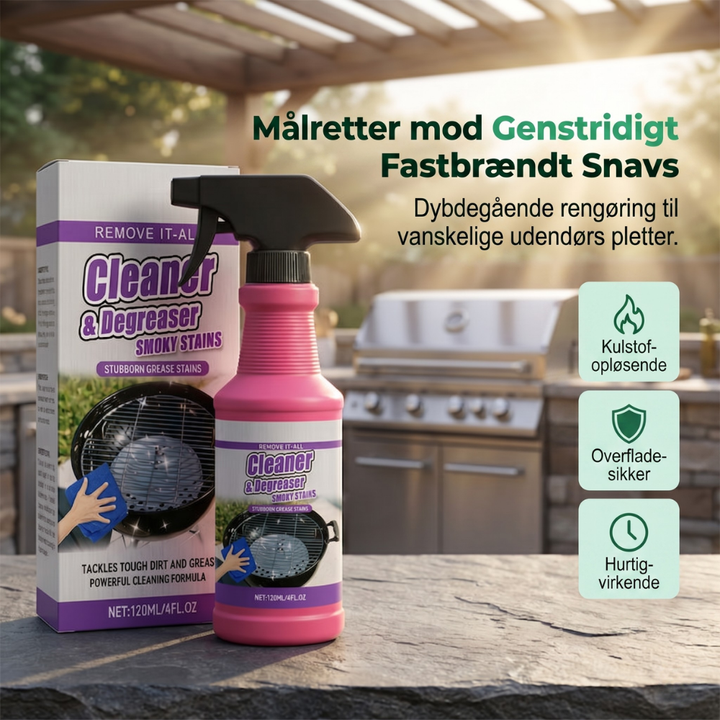 SearClean™ – Spray detergente per grasso BBQ ad azione rapida