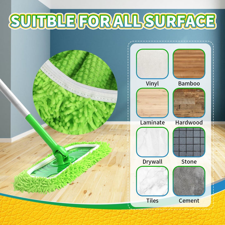 2+2 Gratuito | Panni riutilizzabili per Swiffer Sweeper™ - Pulizia sostenibile per tutte le superfici