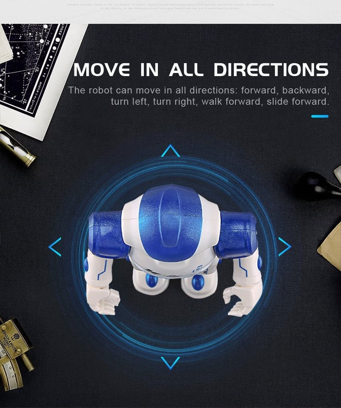 RoboLern™ Robot Bambino Intelligente | Controllo tramite gesti, Musica &amp; Danza | Programmabile | Giocattolo educativo interattivo
