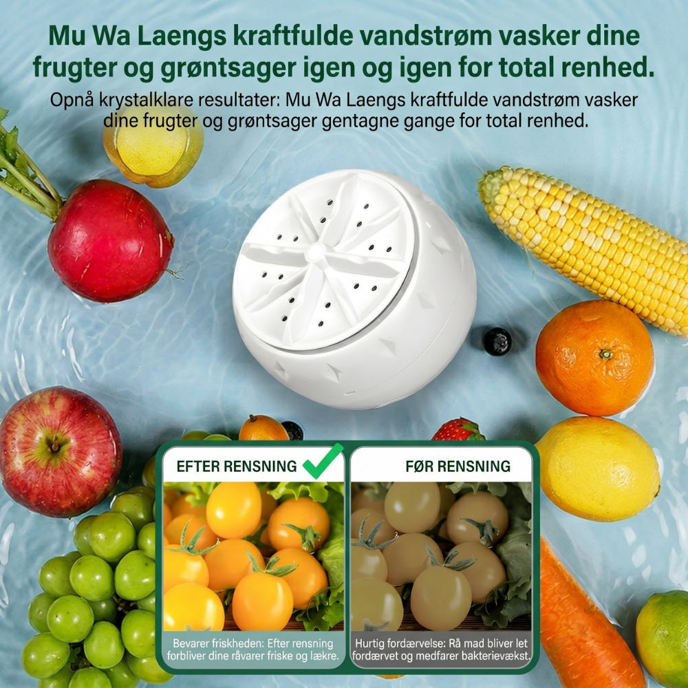 PureSpin™ – Pulitore Ultrasuoni Portatile per Abbigliamento e Alimenti