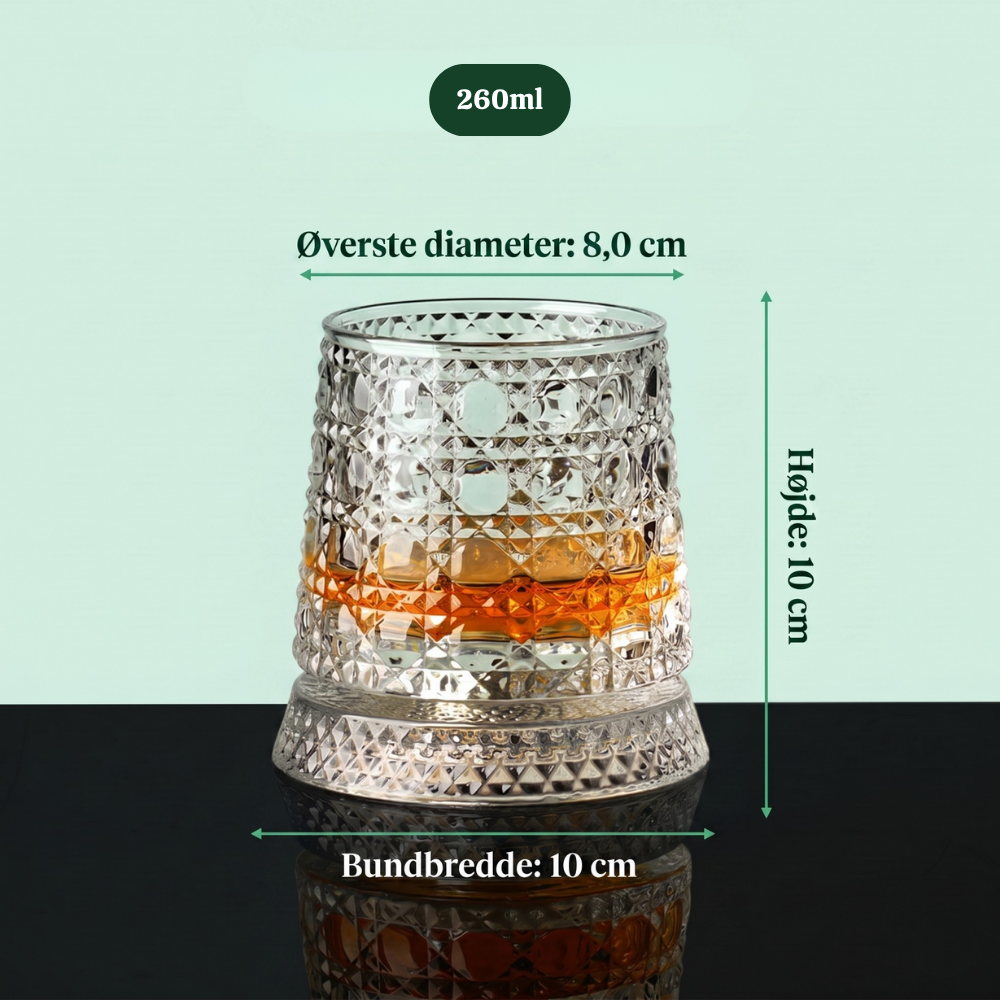 SwirlSip™ – Bicchiere da whisky in cristallo rotante 360° Premium