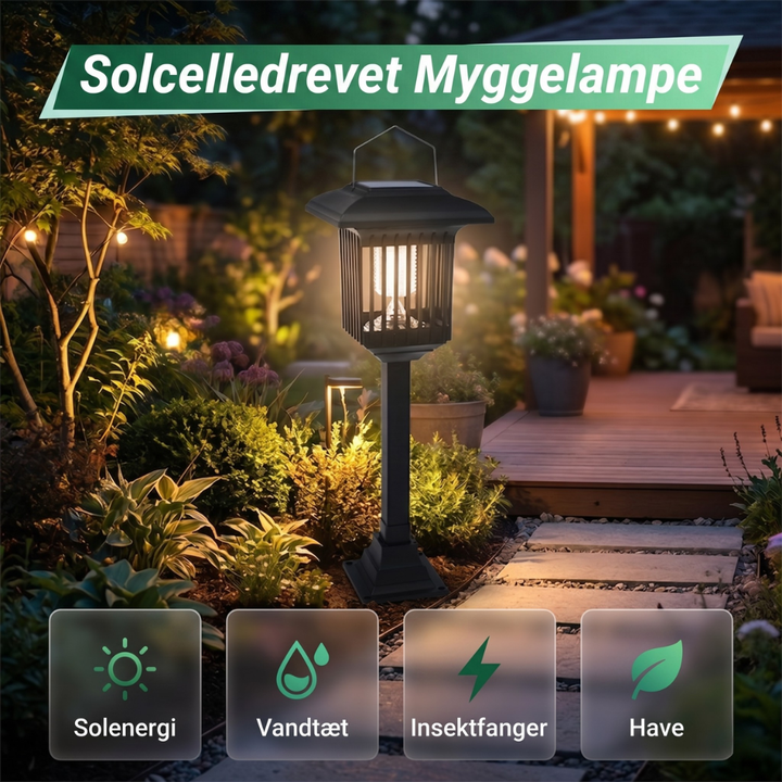BuzzLight™ – 2-en-1 Lampe de Jardin Solaire et Tueur de Moustiques