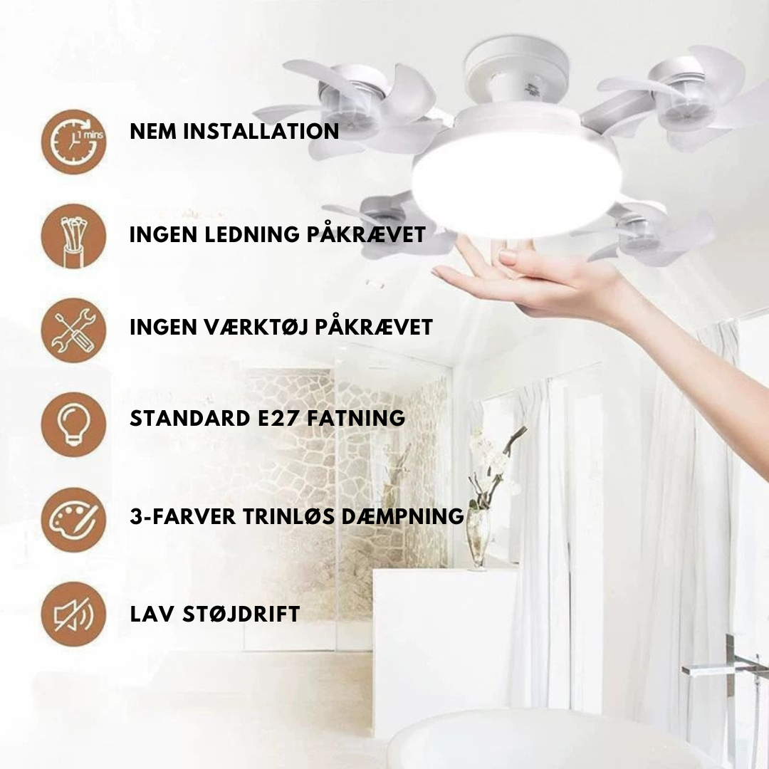AeroGlow™ – Ventilatore da soffitto con tecnologia drone