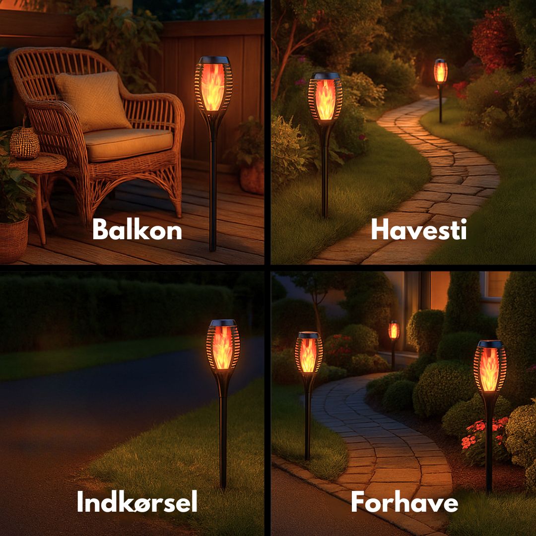 Glowvia™ – Torcia a Fiamma Solare Realistica per Esterni