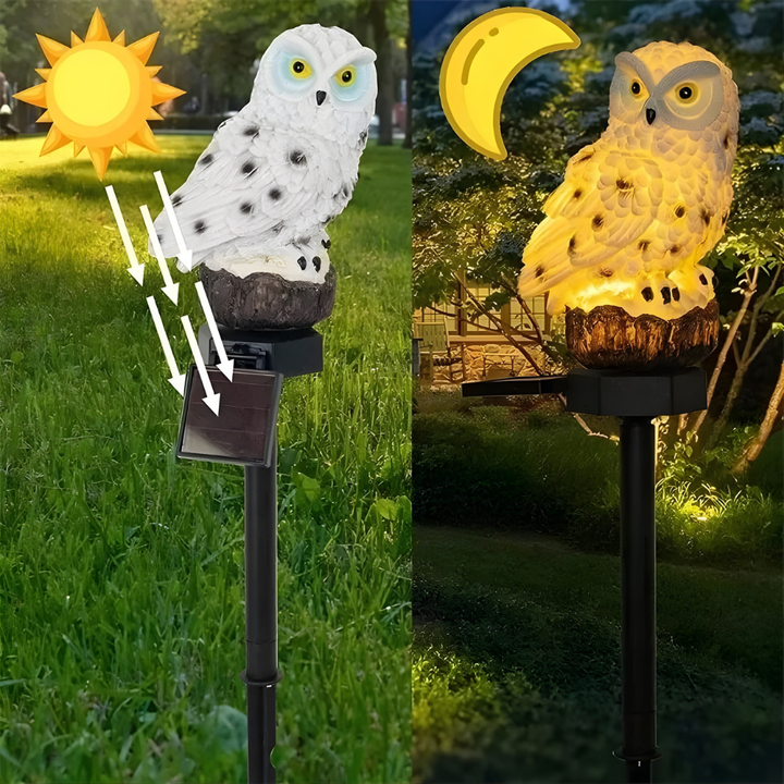 LumaOwl™ – Lampada da giardino solare Glow