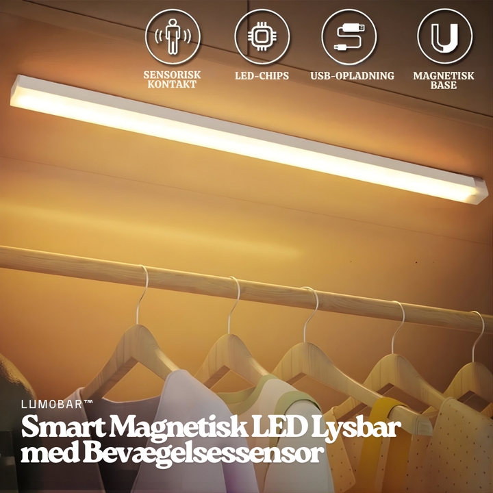 LumoBar™ – Barra luminosa LED magnetica intelligente con sensore di movimento