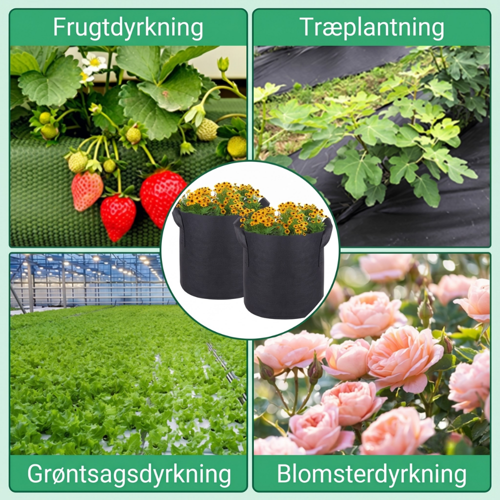 EcoSprout™ – Sacs de Plantes Réutilisables en Géotextile