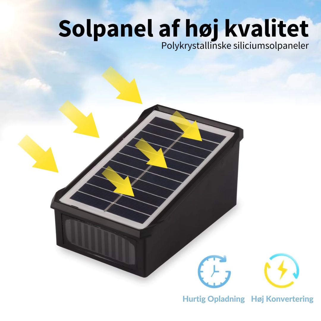 Glowrite™ – Lampada solare elegante per montaggio a parete
