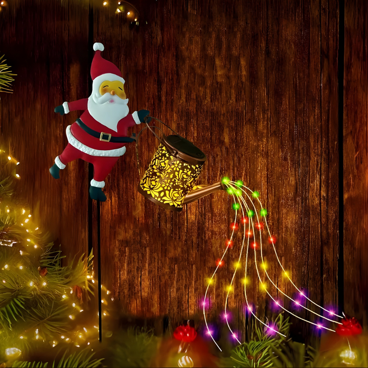 NoelPour™ – Lampe de Jardin à Panneaux Solaires de Père Noël