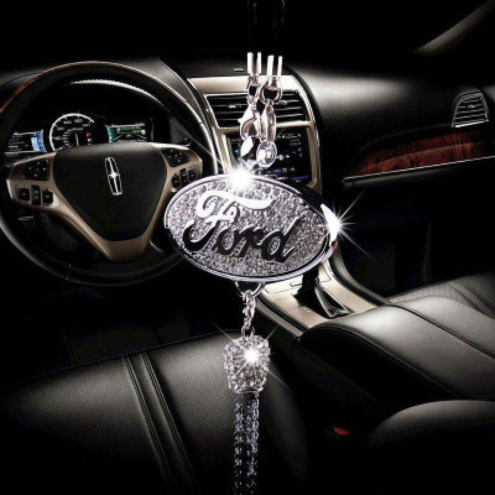 Porta-profumo Auto | Cristallo &amp; Lega di zinco | Decorazione scintillante &amp; Idea regalo