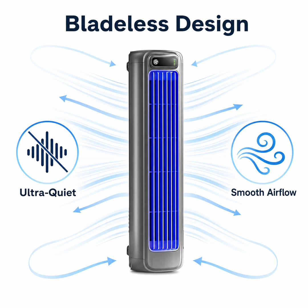 AirWave – Condizionatore Portatile Ricaricabile con Batteria di 12 Ore di Durata