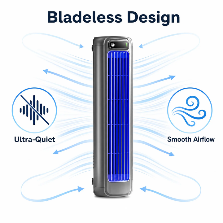 AirWave – Condizionatore Portatile Ricaricabile con Batteria di 12 Ore di Durata