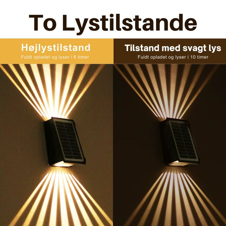 Glowrite™ – Elegante lampada solare da montare a muro