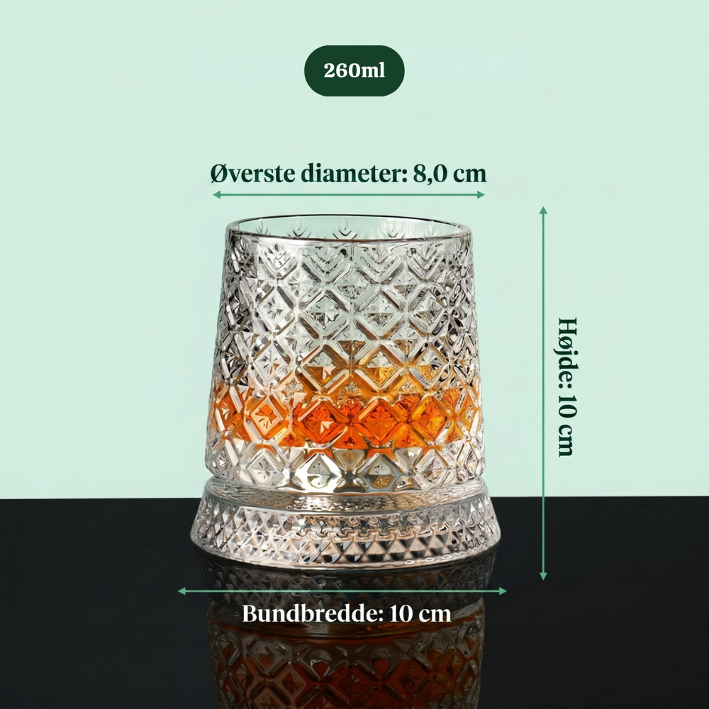 SwirlSip™ – Bicchiere da whisky in cristallo rotante 360° Premium