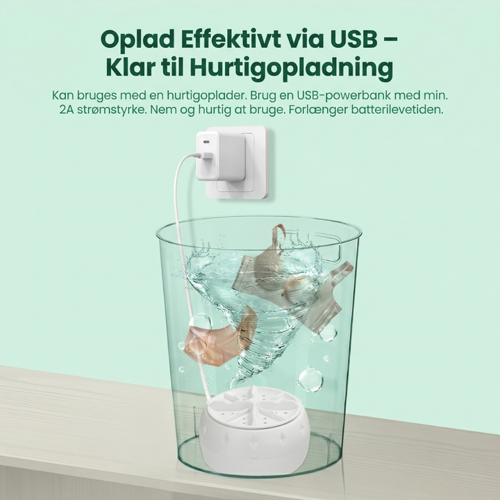 PureSpin™ – Pulitore Ultrasuoni Portatile per Abbigliamento e Alimenti