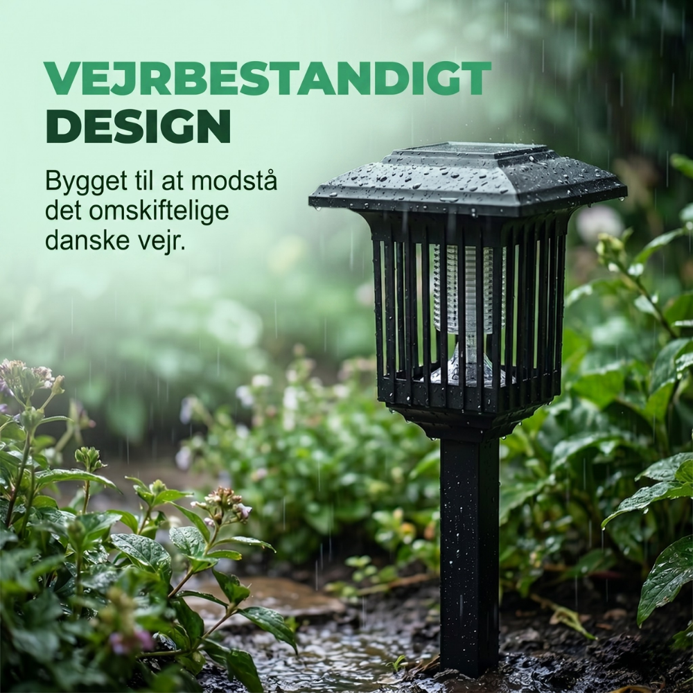 BuzzLight™ – 2-en-1 Tueur de Moustiques Solaire et Lampe de Jardin