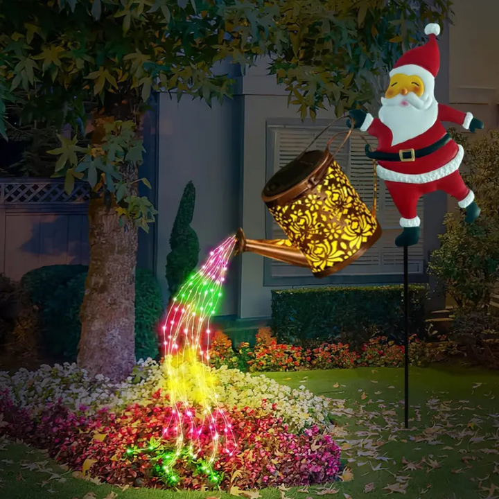 NoelPour™ – Lampe de Jardin à Panneaux Solaires de Père Noël