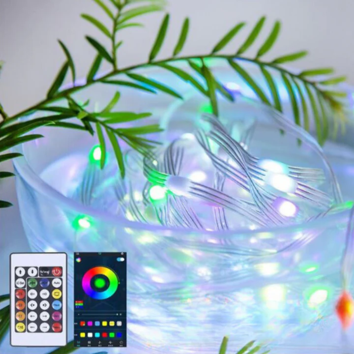 GlowVibe™ – Ghirlande LED colorate con telecomando