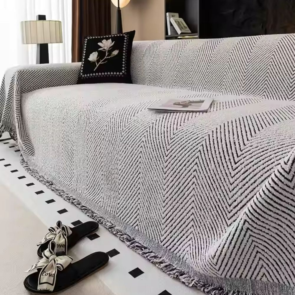 Copertura per Divano a Zigzag Stripe