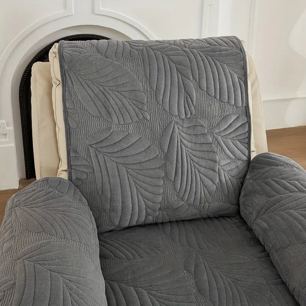 Copertura per Poltrona con Motivo Foglia Verde