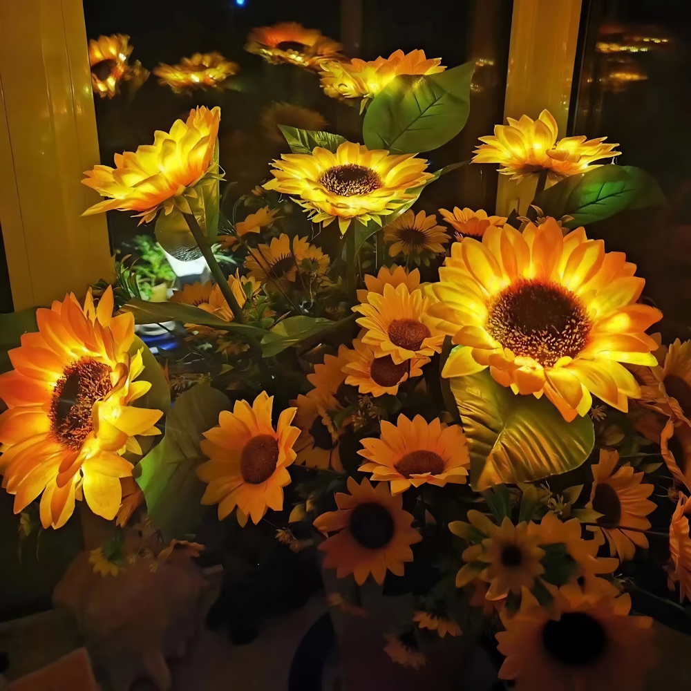 SunBloom™ – Lampe de tournesol à énergie solaire avec LED pour le jardin