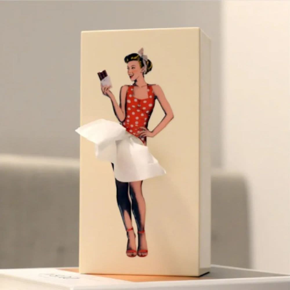 TISSUDANCE – Scatola di Fazzoletti Giocosa per una Decorazione Creativa della Casa