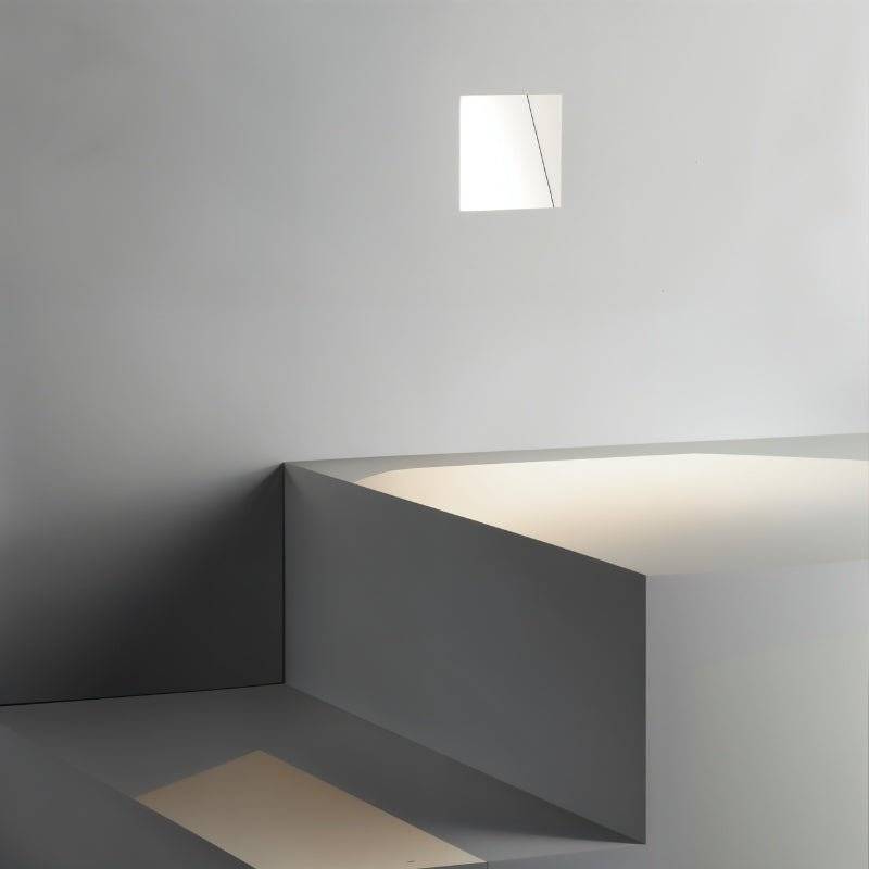 AabanLux: Luce da scala rettangolare in alluminio LED con sensore di movimento – per corridoi e scale