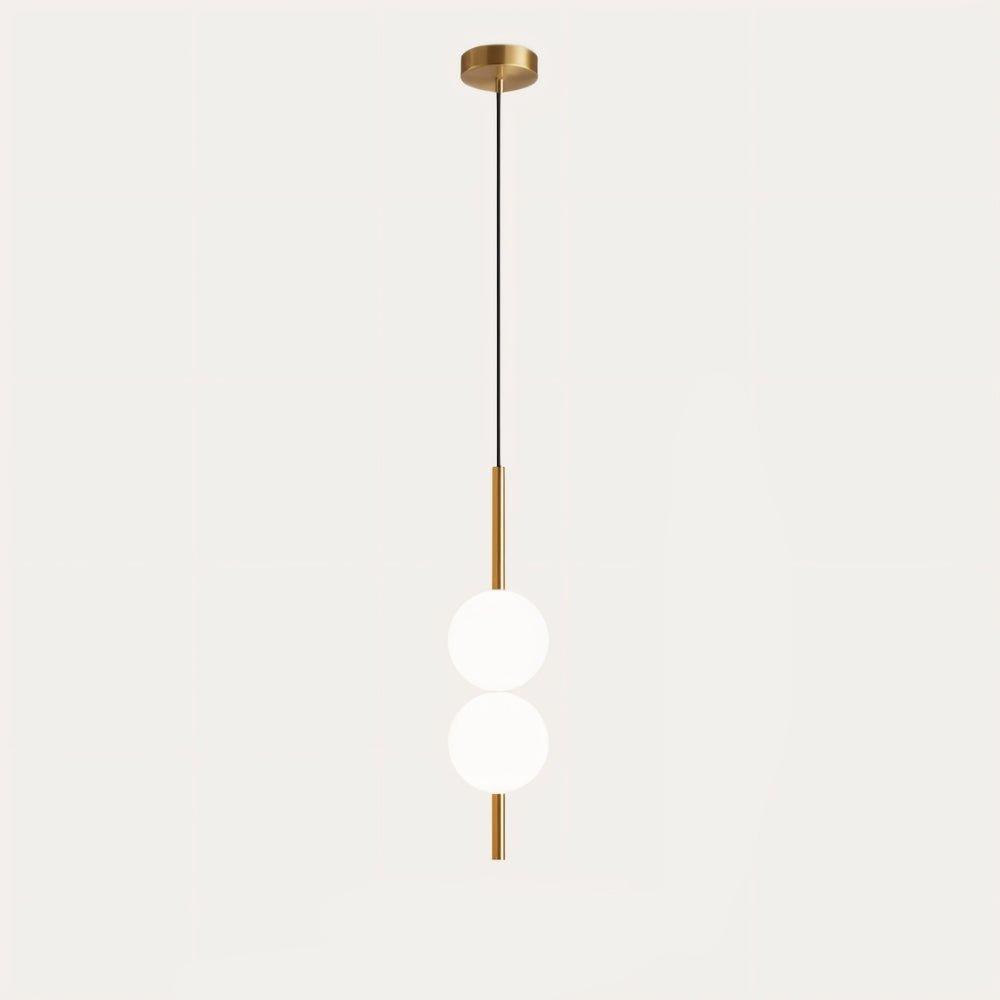 AcryLuma: Lampada a sospensione a sfera nordica in acrilico e metallo – per camere da letto e zone pranzo
