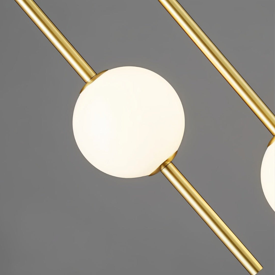 AcryLuma: Lampada a sospensione a sfera nordica in acrilico e metallo – per camere da letto e zone pranzo
