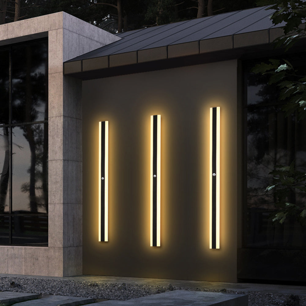 AeroBeam: Applique LED Lineare da Esterno – Lampada da Parete Resistente alle Intemperie in Metallo e Acrilico per Giardino e Corridoio