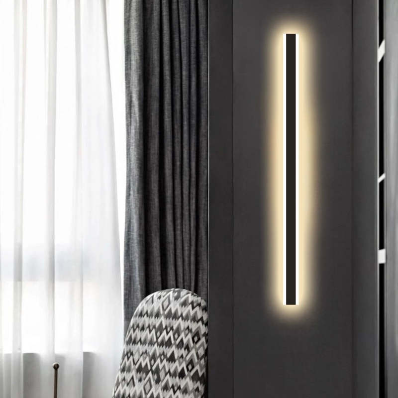 AeroBeam: Applique LED Lineare da Esterno – Lampada da Parete Resistente alle Intemperie in Metallo e Acrilico per Giardino e Corridoio
