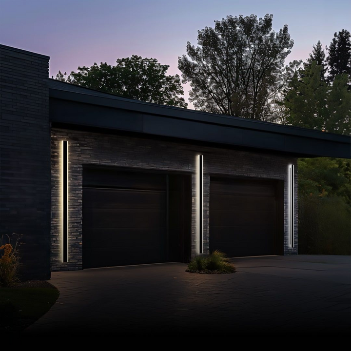 AeroBeam: Applique LED Lineare da Esterno – Lampada da Parete Resistente alle Intemperie in Metallo e Acrilico per Giardino e Corridoio