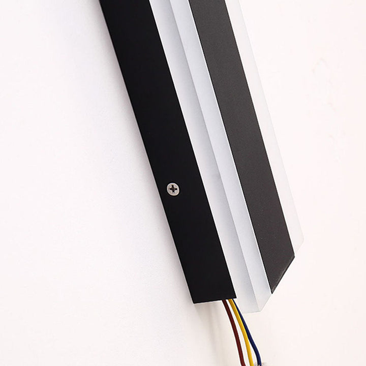 AeroBeam: Applique LED Lineare da Esterno – Lampada da Parete Resistente alle Intemperie in Metallo e Acrilico per Giardino e Corridoio