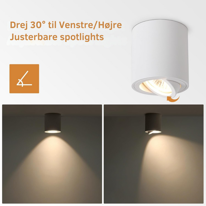 AeroBeam™ – Faretto incassato da soffitto antiabbagliamento orientabile