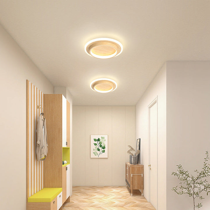 AeroGlow: Lampada da soffitto LED rotonda – Lampada a soffitto moderna per soggiorno e corridoio