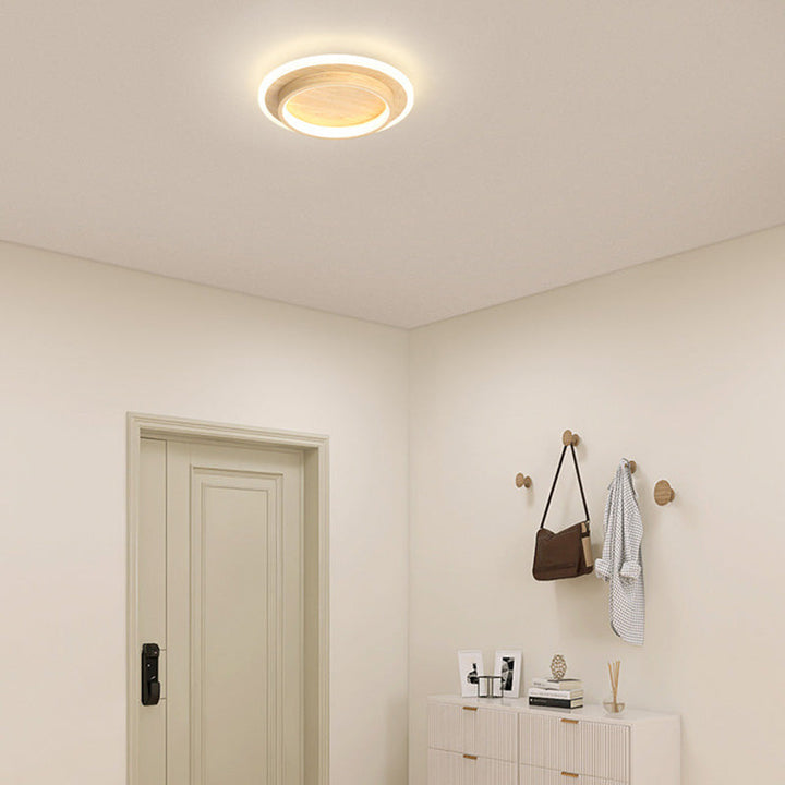 AeroGlow: Lampada da soffitto LED rotonda – Lampada a soffitto moderna per soggiorno e corridoio