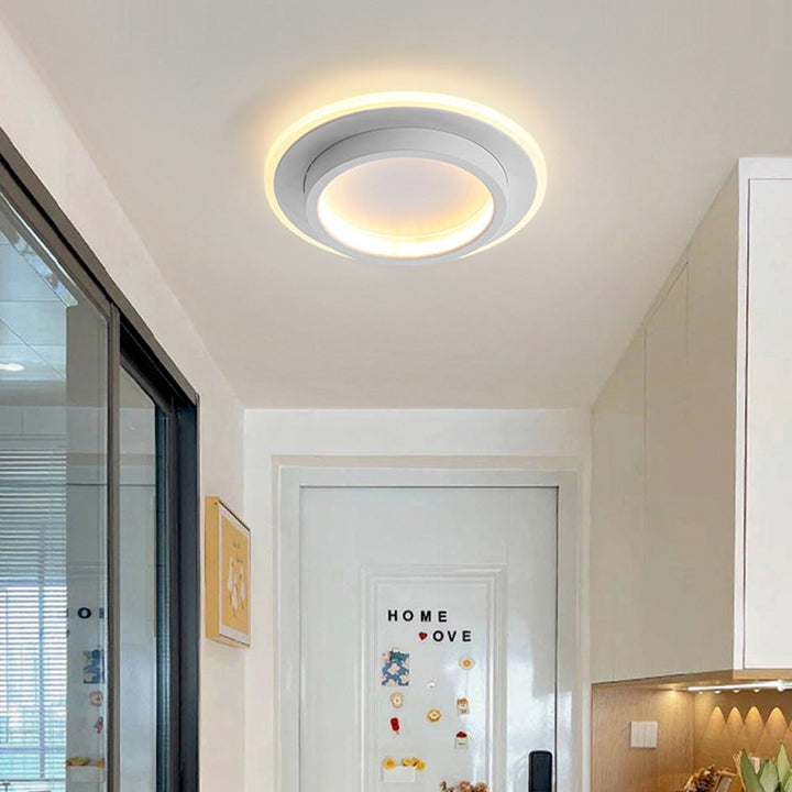 AeroGlow: Lampada da soffitto LED rotonda – Lampada a soffitto moderna per soggiorno e corridoio