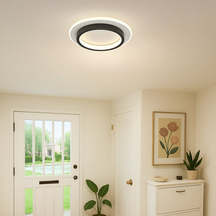 AeroGlow: Lampada da soffitto LED rotonda – Lampada a soffitto moderna per soggiorno e corridoio