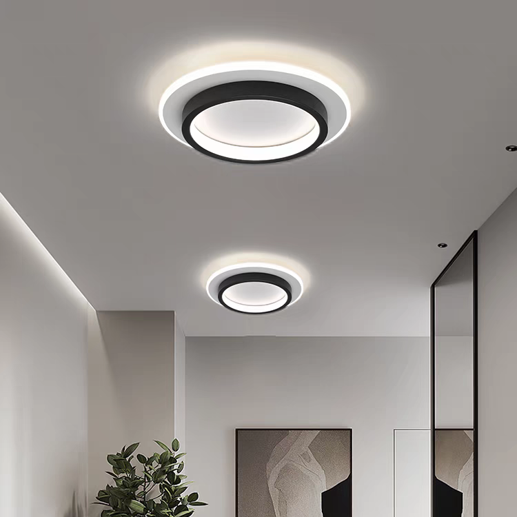 AeroGlow: Lampada da soffitto LED rotonda – Lampada a soffitto moderna per soggiorno e corridoio