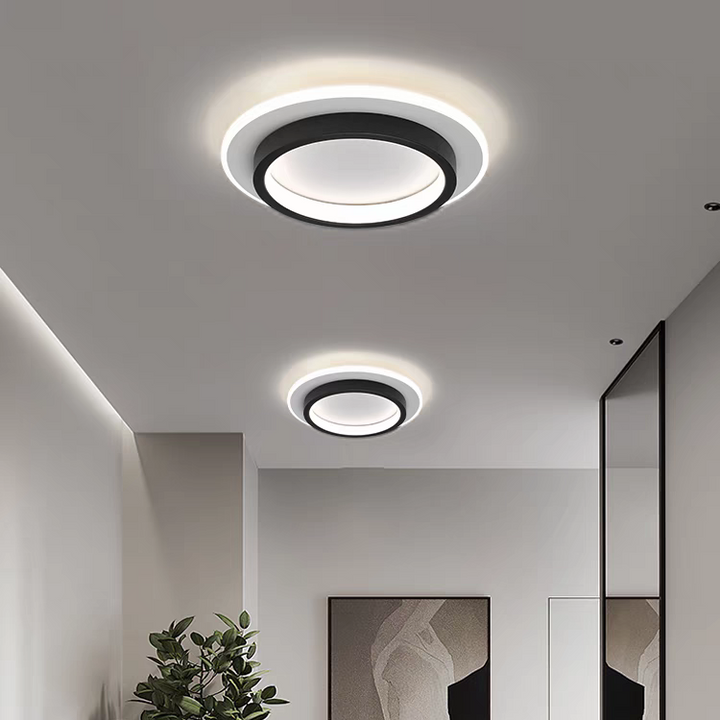 AeroGlow: Lampada da soffitto LED rotonda – Lampada a soffitto moderna per soggiorno e corridoio
